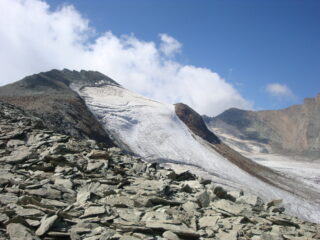 La cresta da risalire e punta Rossa