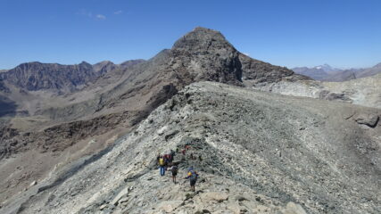 in discesa verso il Col Sulà