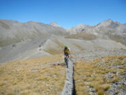 l'arrivo in cima al Monte Vin Vert