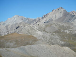 Punta Sommeiller e Cima del Vallonetto visti dal Monte Vin Vert