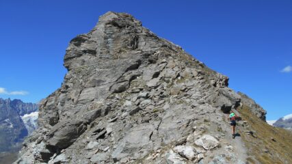 Sotto la cima della Becca d'Aran