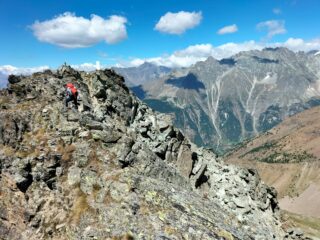 l'arrivo in cima alla Couta'..