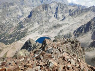 Tutta la cresta percorsa vista dall'alto. 