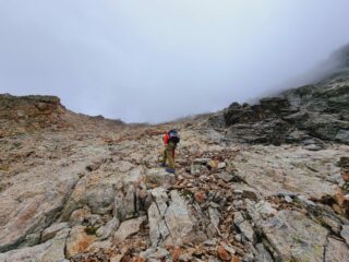 Parte finale di 200 mt di dislivello prima della cima 
