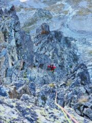 II tiro visto dalla sosta del III tiro