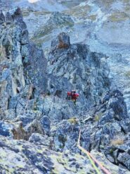 II tiro visto dalla sosta del III tiro