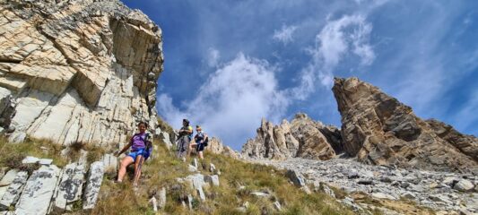 discesa sul versante sud ovest