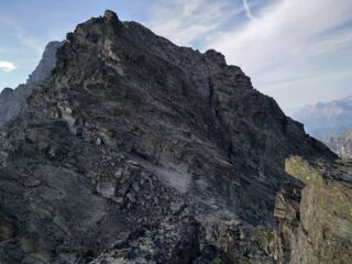 Veduta della seconda parte di cresta poco prima della doppia.
