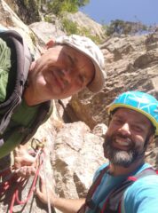 Io e Danilo alla sosta del secondo tiro