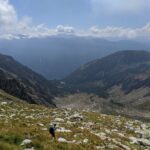 Vista dal Col d'Ambin verso la valle del Rifugio Levi Molinari