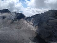 Ghiacciaio del Trajo sotto il colle della Nera