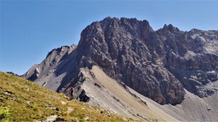Sulla traccia dal colle Clausis verso la cima
