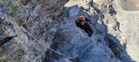 Il passo esposto della normale visto dall'alto