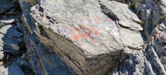 L'attacco della via dei diedri