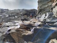 Sul secondo tratto attrezzato.