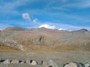 Itinerario di collegamento tra le due punte e in blu discesa per giro ad anello