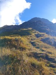 parte di sentiero ripida prima del tratto attrezzato