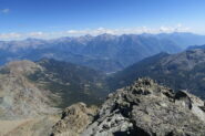 il versante di Champdepraz dalla cima
