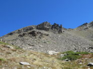 primo tratto di discesa dall'intaglio verso vallone Gran Vaudala