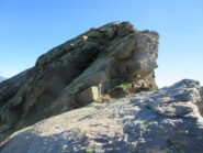 intaglio attrezzato affrontato in discesa