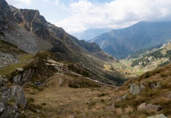 parte del gregge incrociato sopra la Grangia Santanel