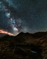 Via Lattea e lago superiore 