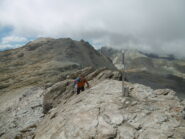 Alessandro sulla punta Ambin.. in lontananza la punta Sommeiller 