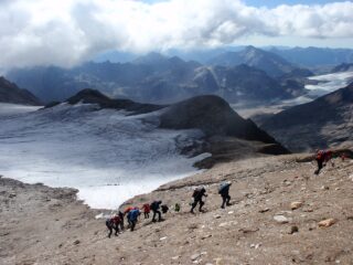 tratto ripido dopo il colletto