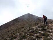 sulla cresta prima del tratto più impervio