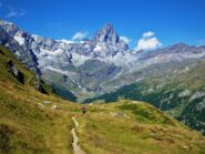 Sul sentiero balcone, dopo la Finestra di Cignana