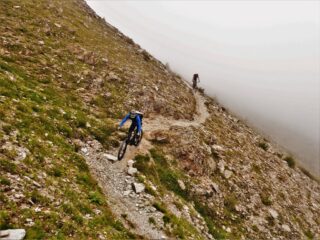 Sul primo tratto sotto il colle Intersile lato Valle Maira