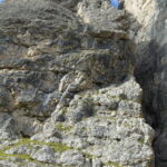 La Torre Exner vista dal sentiero della ferrata.