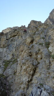 Nella seconda metà della via: inutile pignolare su quale tiro della relazione si sia.