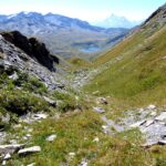 La parte bassa del canale-spaccatura.