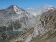 Punta d'Arbola e Lago Sruer visti dalla cima