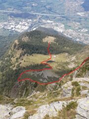 Rifugio Scoggione e prima parte della cresta