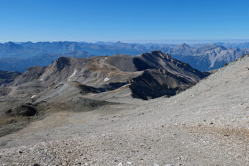 Scendendo all'Ambin vista sui principali 3000 saliti oggi