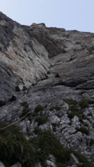 tiro prima del traverso di VII, la fine di questo tiro è molto allegra!