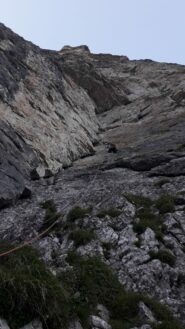 tiro prima del traverso di VII, la fine di questo tiro è molto allegra!