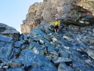 La via Normale parte da qui.