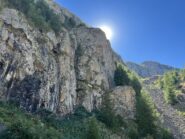 Il Mur Noir in basso a sinistra, in alto il lunghissimo Mur d'Elie