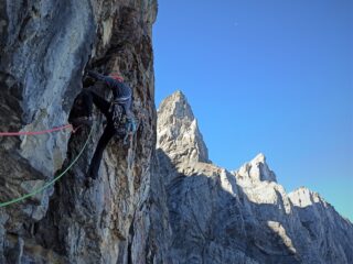 vertigine, terzo tiro, all'inizio degli strapiombi