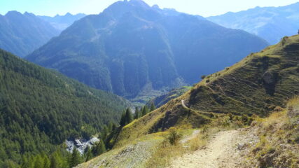 discesa a tuffo nel vallone Servagno