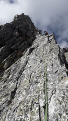 qui si inizia ad arrampicare sul serio..