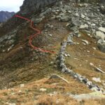 Passo del Muretto e traccia per Passo di Topera