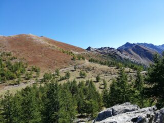Dalla rocca della Colletta verso il colle Barant