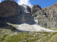 la frana sotto il Camoscere