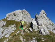 Primi gendarmi rocciosi.
