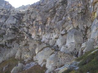 scalinata d'arte che scende al Boiret