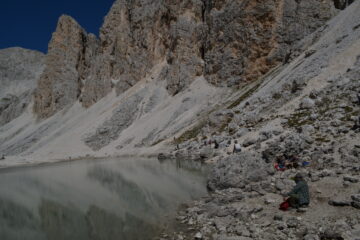 Particolare con la Croda del Lago